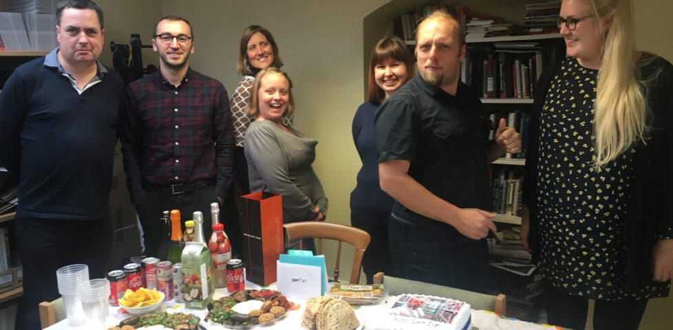 Dan says goodbye to Bodleian colleagues
