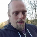 Dan in a field