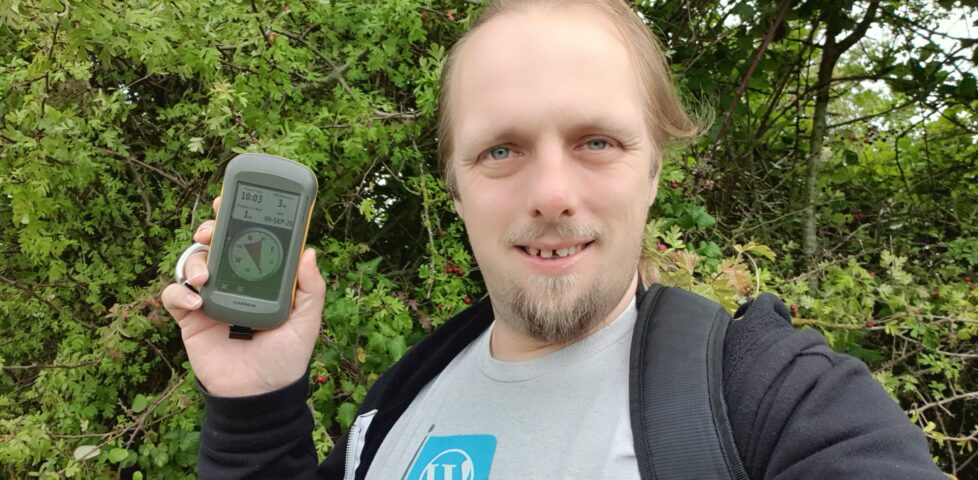 Dan with a GPSr and a silly grin