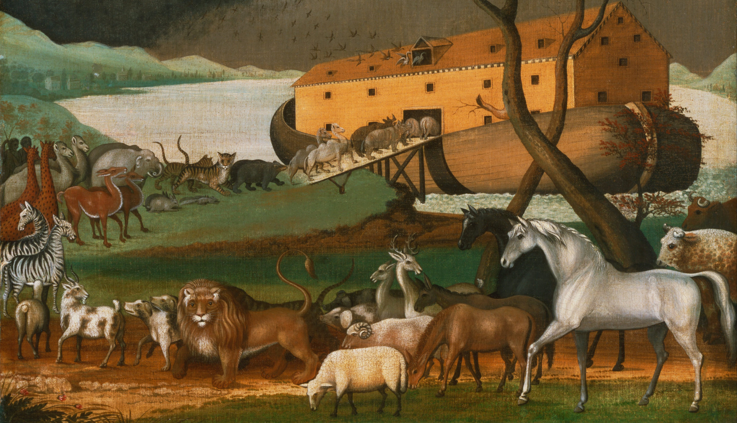 Full image of Noah's Ark (1846), by Edward Hicks