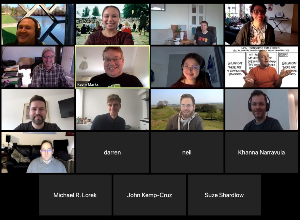 Group picture from IndieWebCamp London 2020