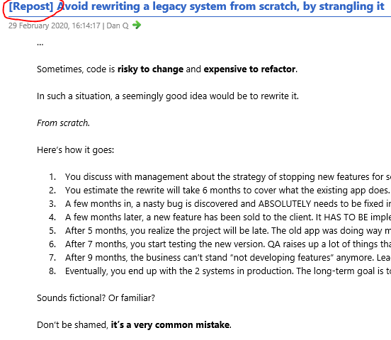 Rendered RSS feed showing Post Kinds prefixes