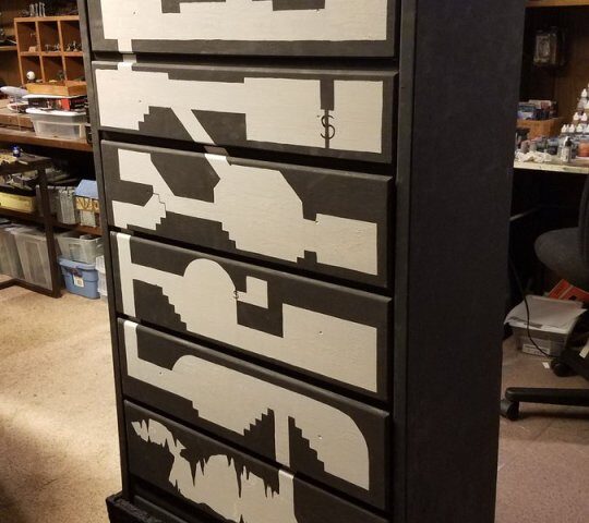 Drawers with a dungeon inside