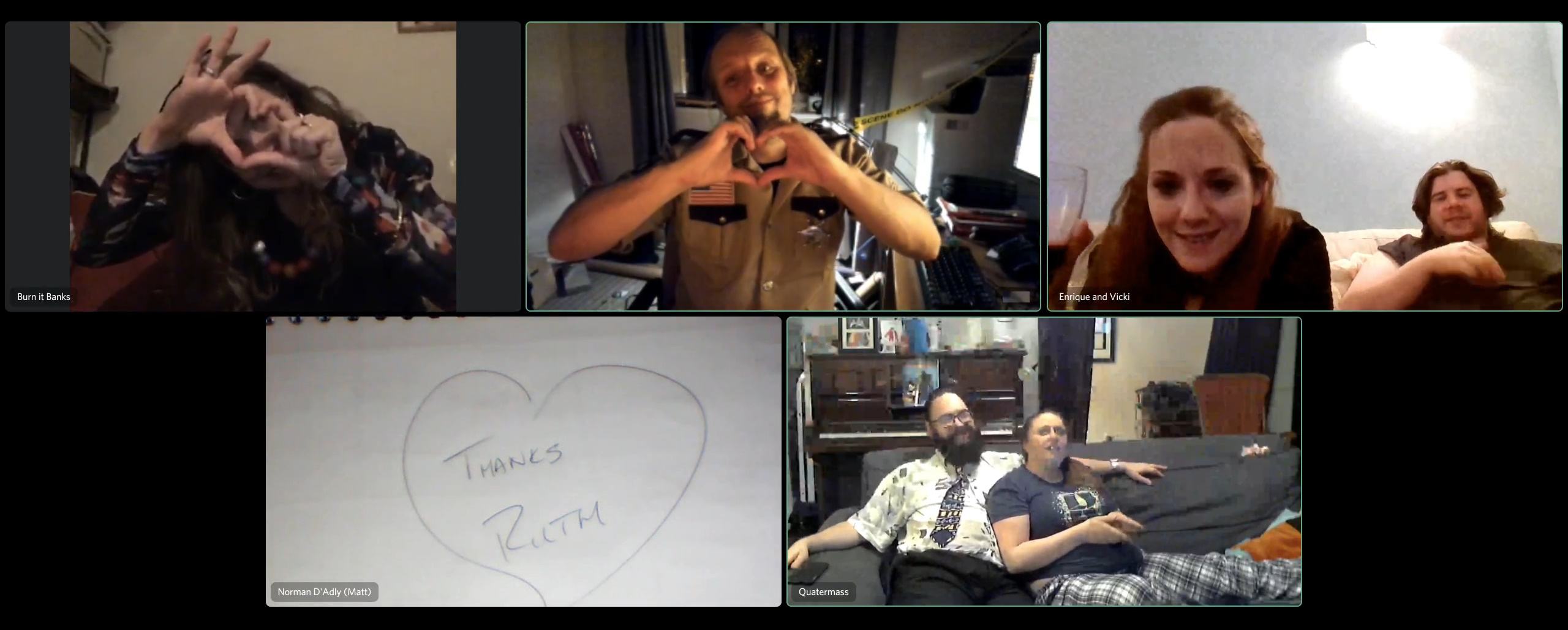 Full image of Sour Grapes: participants share "hearts" with Ruth
