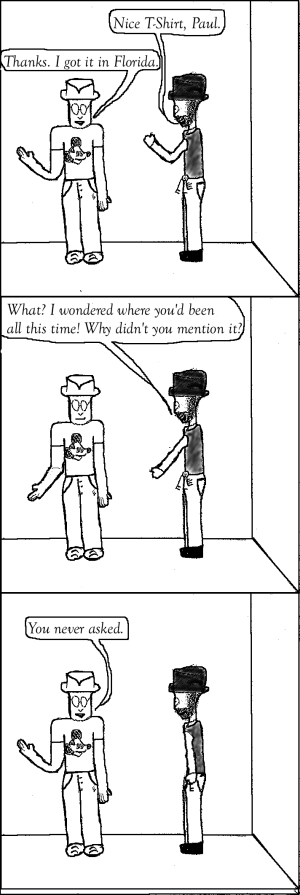 The Aber Effect comic 7 (Holiday) featuring Paul and JTA