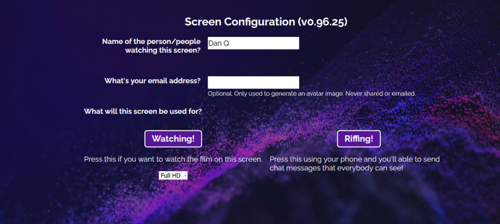 Configuring a Homa Night video player.