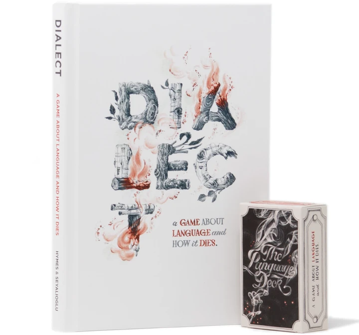 Dialect's rulebook and card deck.