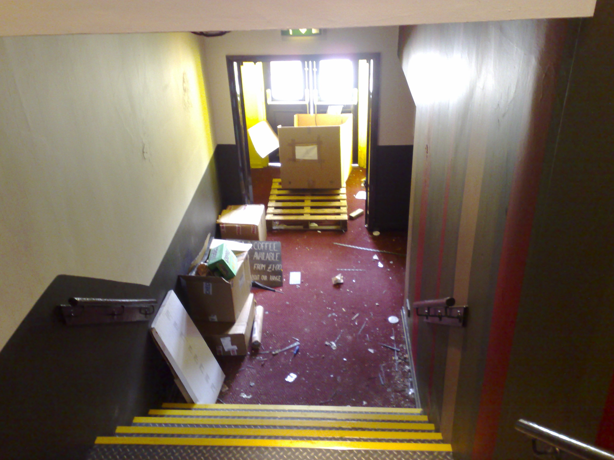 Stairs to the venue