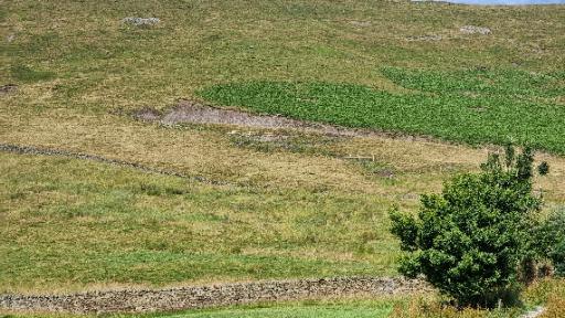 Evidence of a landslide on the East face of Pendle Hill