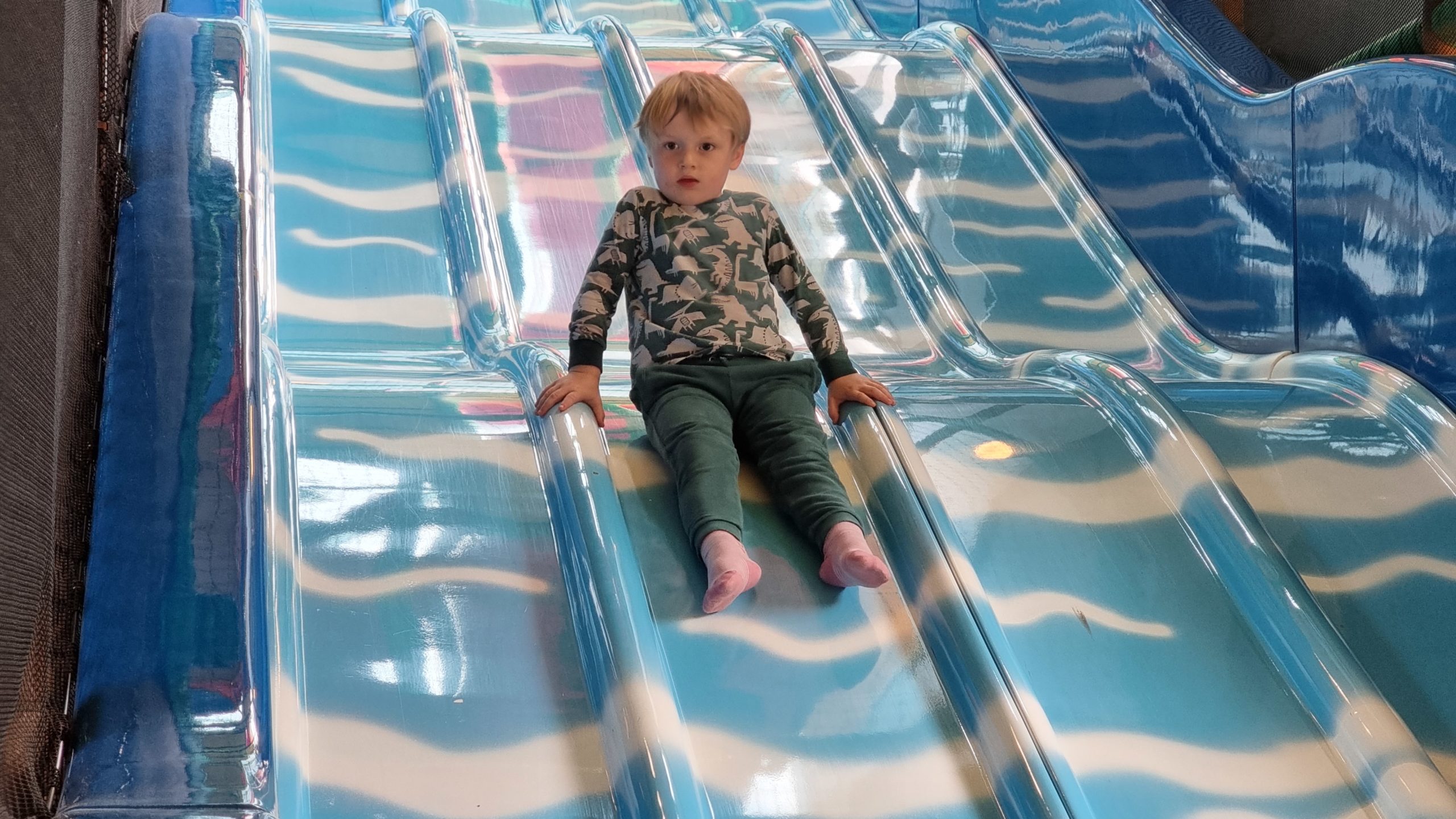 Full image of Soft play slides.