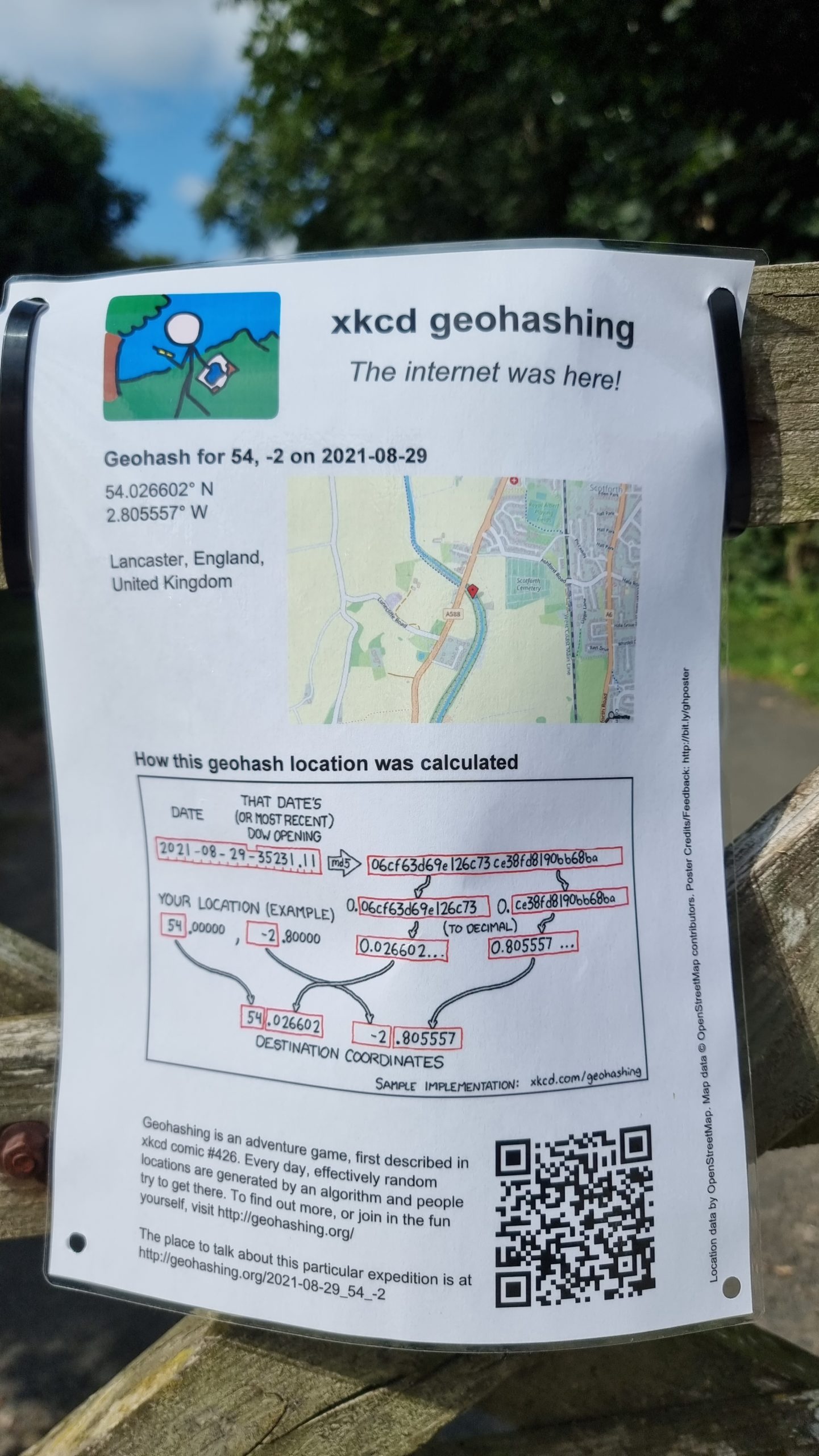 Full image of Sign on a gate