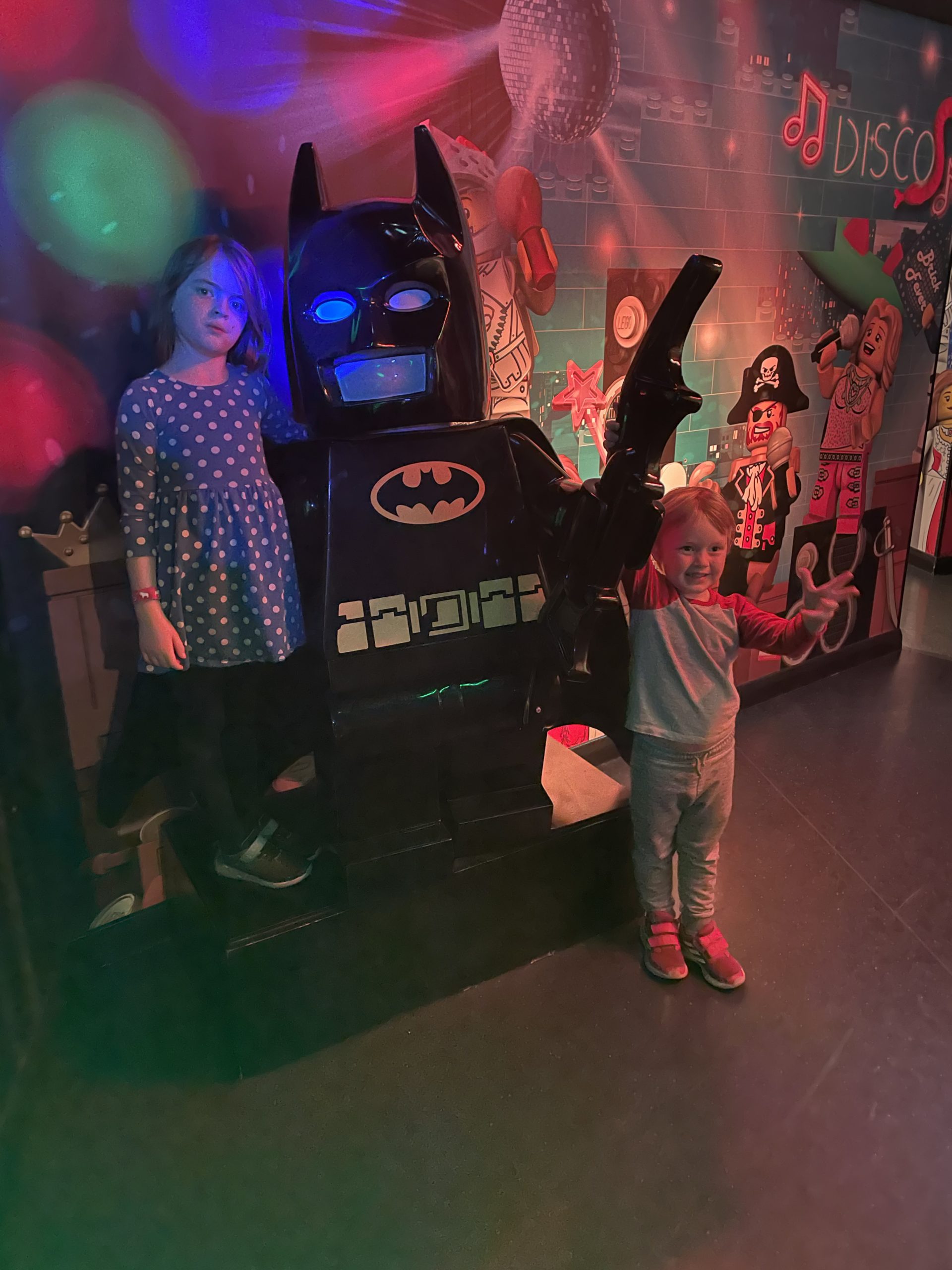 Full image of Kids with Lego Batman.