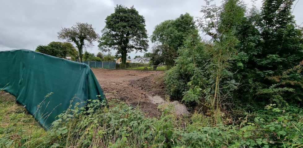 A building site. No geocache in sight.