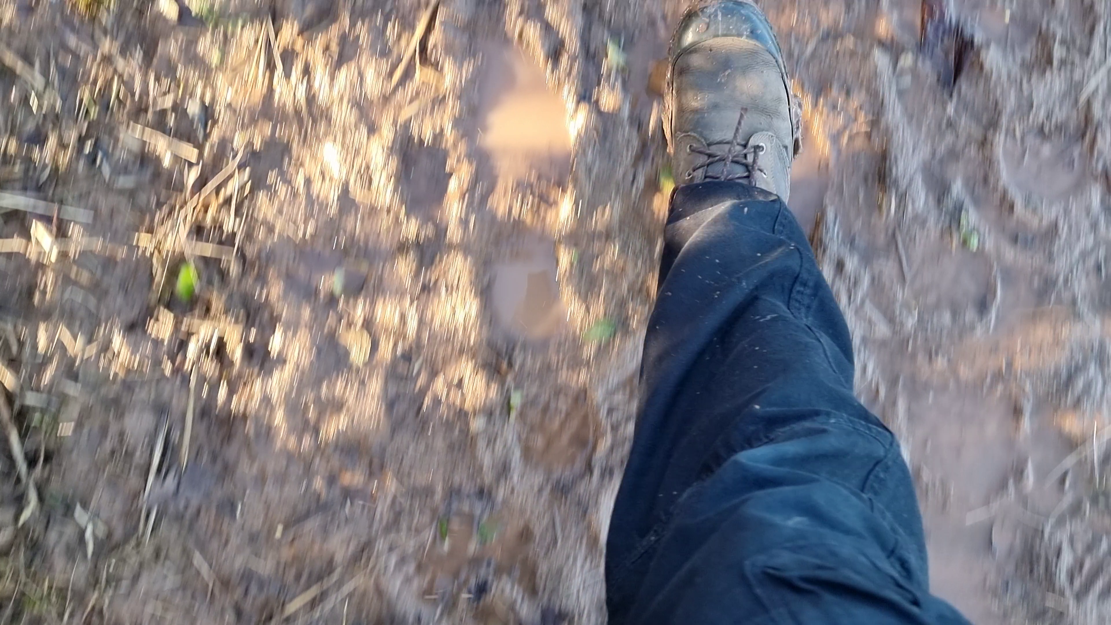 Full image of Boots in deep mud