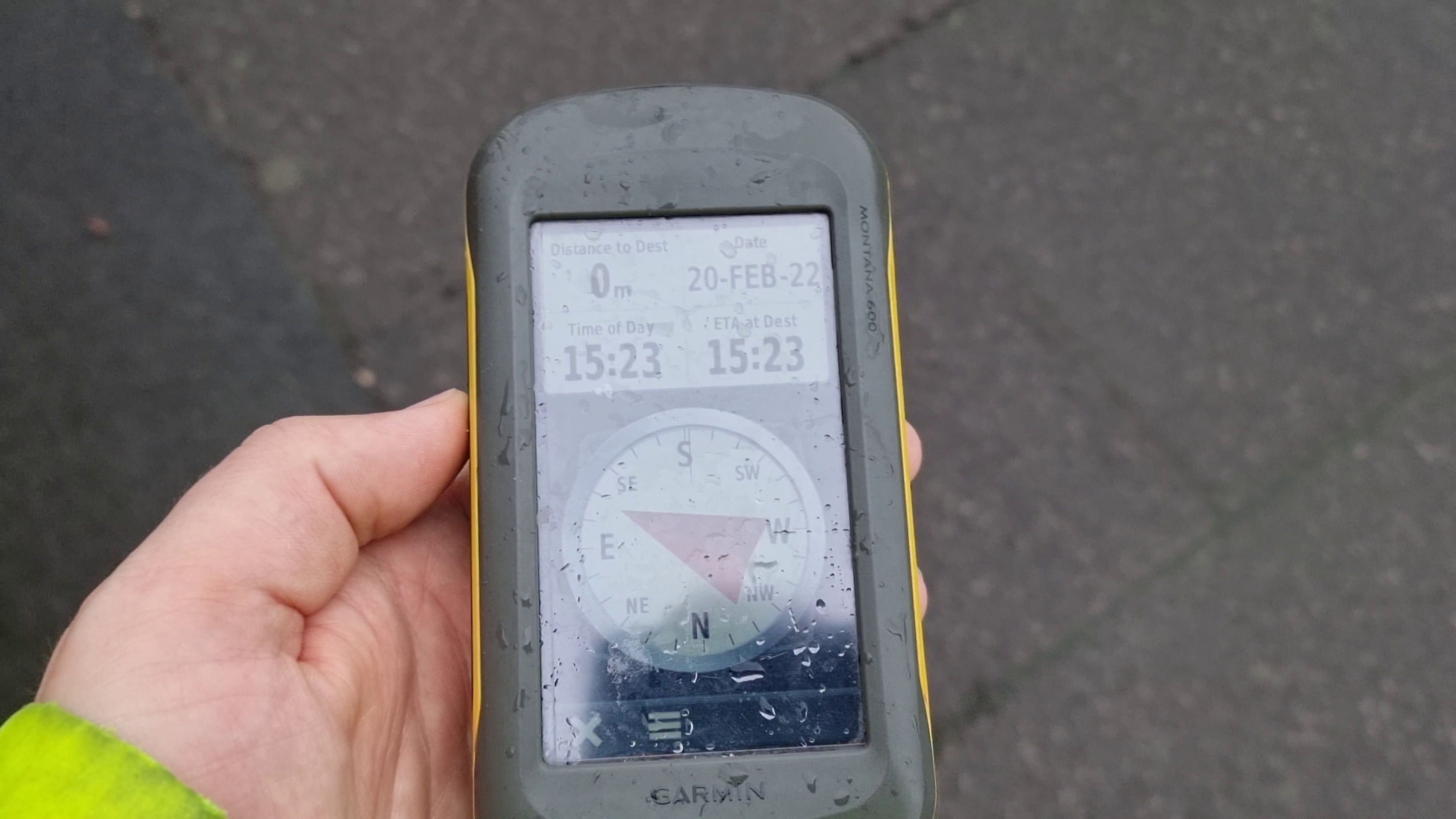 Full image of GPSr showing 0 metres
