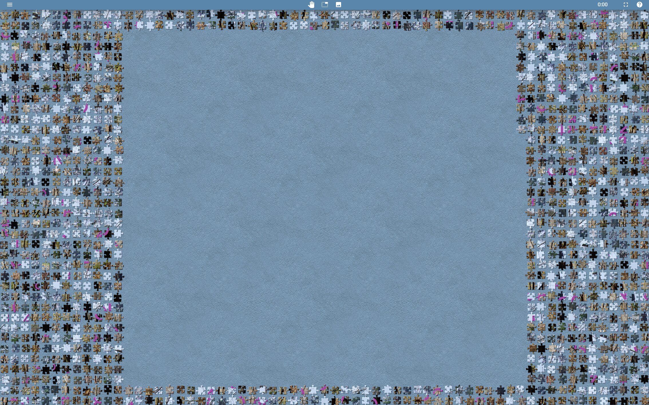 Full image of Unsolved approx. 1000 piece jigsaw puzzle.