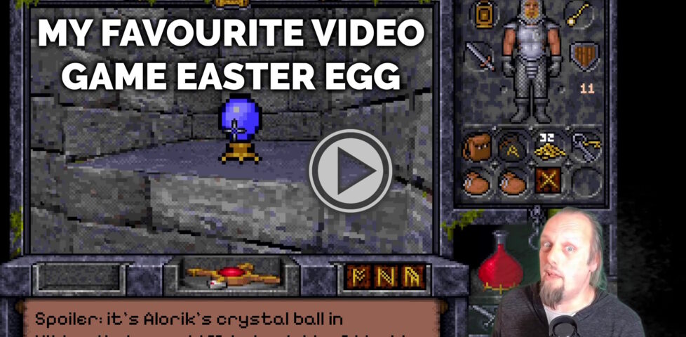 Video preview showing Dan overlaid on a screenshot of Ultima Underworld II.