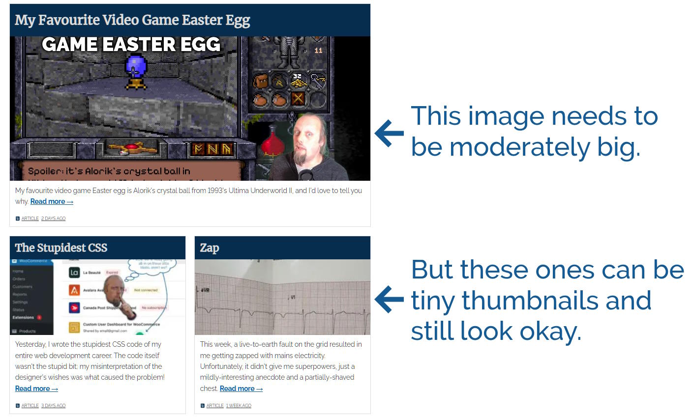 Full image of Illustration showing how the smaller tiles only need thumbnail images.