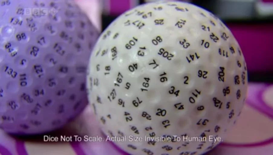 Full image of '400-sided die' shown on Numberwang.