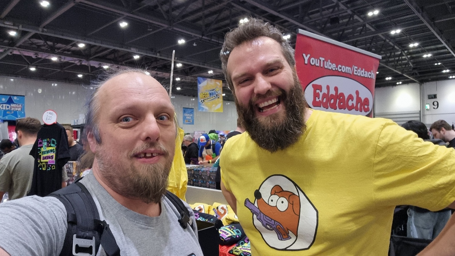 Full image of Dan Q with Eddie Bowley.
