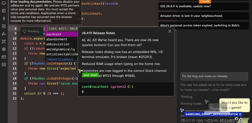 Static screenshot of David Bushell's (interactive) 'modern editor'