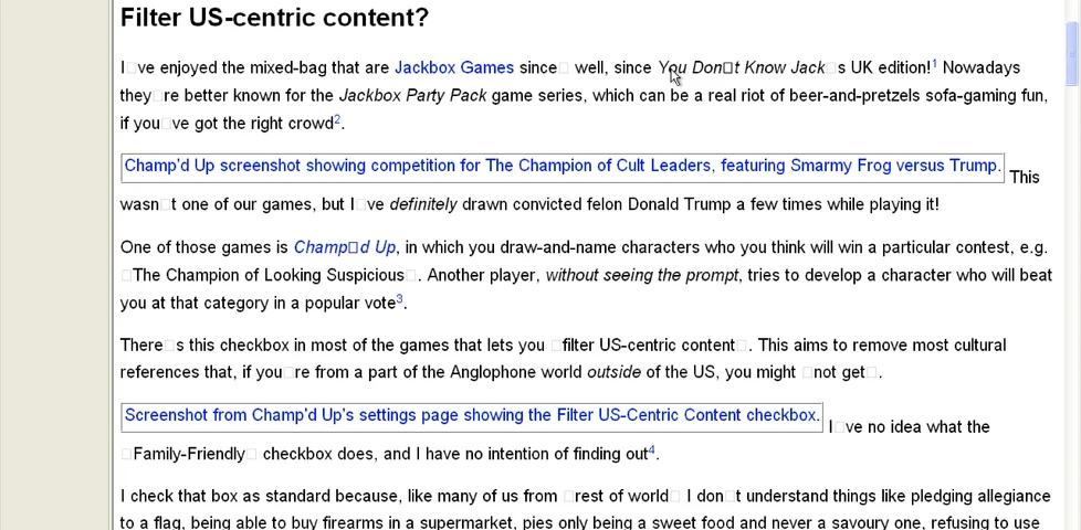 Screenshot showing Opera's vertical tabs, showing a semi-readable DanQ.me page.