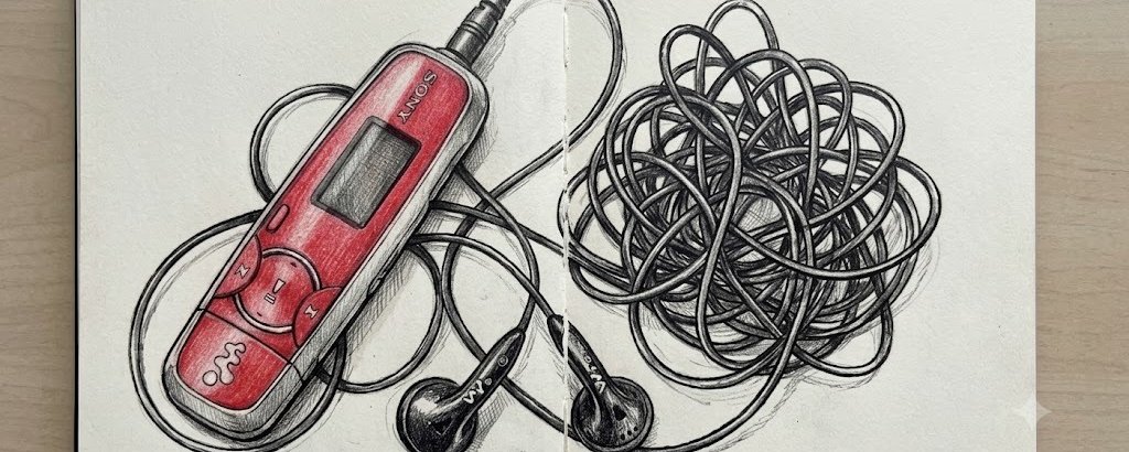 Full image of Tangled earphones